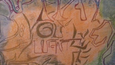 Рисунок под названием "What do you want fr…" - Athena, Подлинное произведение искусства, Пастель