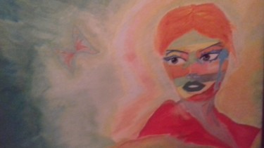 Peinture intitulée "Femme  Lumiere" par Athena, Œuvre d'art originale, Aquarelle