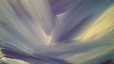 Peinture intitulée "BLUE   ABSTRACT   l…" par Athena, Œuvre d'art originale, Acrylique