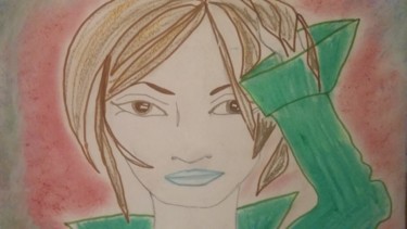 Drawing titled "CAROLL" by Athena, Original Artwork, Pastel