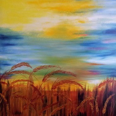 Painting titled "Harvest" by Atignas Art, Original Artwork, Oil