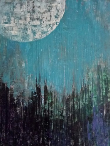 Peinture intitulée "Night" par Atignas Art, Œuvre d'art originale, Acrylique