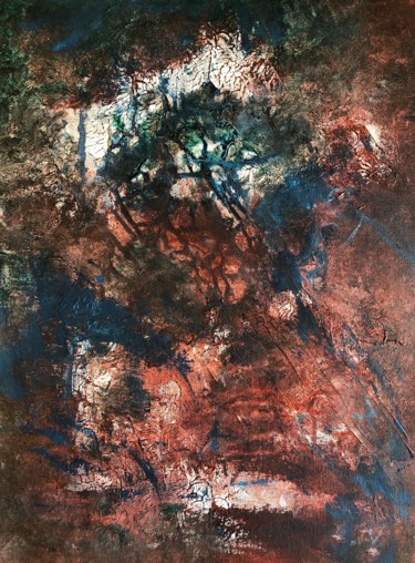 Peinture intitulée "Facing your demons" par Atignas Art, Œuvre d'art originale, Acrylique Monté sur Panneau de bois