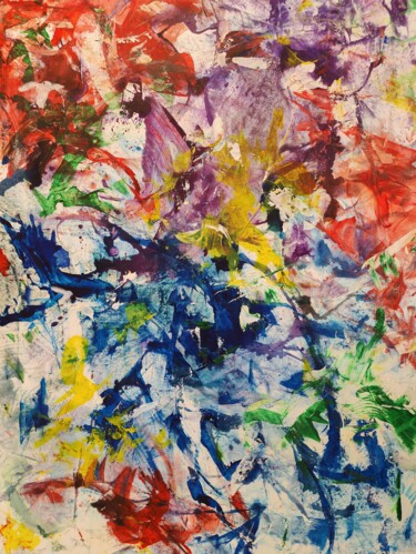 Malerei mit dem Titel "Color Blast" von Atignas Art, Original-Kunstwerk, Acryl