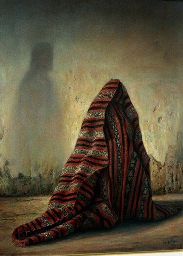 Painting titled "huile_sur_toile__10…" by Atlas Alaoui Hassan, Original Artwork