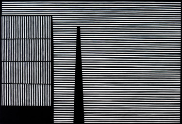 OMBRE MECANIQUE XIII Printmaking titled "OMBRE MECANIQUE XIII" by Alexander Todorov, Original Art, Linocuts