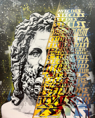 Pintura titulada "Zeus" por Atom, Obra de arte original, Pintura al aerosol