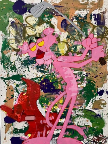 Pintura titulada "Élégance" por Atome Abazedatome, Obra de arte original, Pintura al aerosol