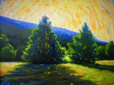 제목이 "Солнце и тень"인 미술작품 Ara Avetisyan로, 원작, 기름 나무 들것 프레임에 장착됨
