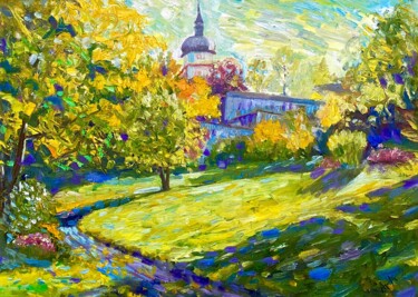 Painting titled "Осень" by Ara Avetisyan, Original Artwork, Oil