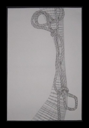 Disegno intitolato "2014-plier-1passere…" da Yorgos T, Opera d'arte originale, Altro