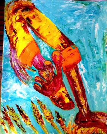 Schilderij getiteld "Freedom" door Stega, Origineel Kunstwerk, Acryl