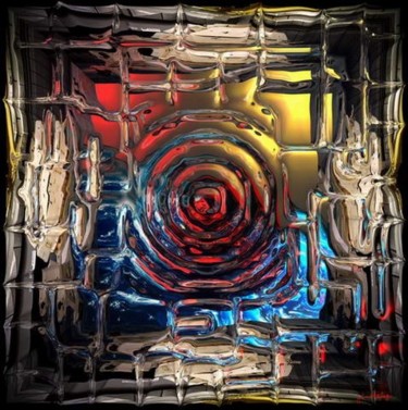 Arts numériques intitulée "Fenêtre Sur Cour" par Jean-Luc Atteleyn, Œuvre d'art originale, Modélisation 3D