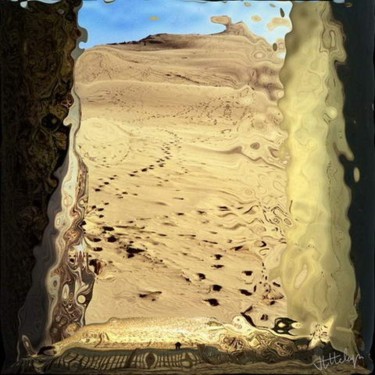 Arts numériques intitulée "Dune du Pyla" par Jean-Luc Atteleyn, Œuvre d'art originale, Modélisation 3D
