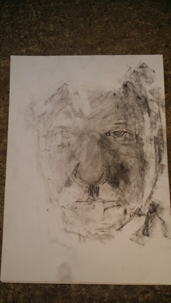 Drawing titled "BABA" by Attila Baróthi, Original Artwork, Graphite