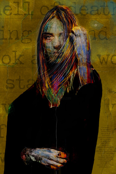 Digital Arts titled "Zombie" by Attila Hangyal, Original Artwork, Digital Painting