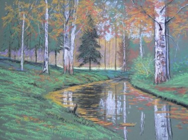 Картина под названием "in autumn" - Attila Karácsony, Подлинное произведение искусства