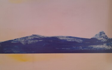 Pintura intitulada "mare o montagna" por Attila Pohl, Obras de arte originais, Têmpera