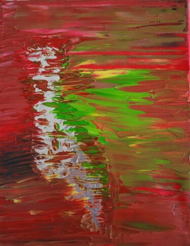 Peinture intitulée "River of fire" par Attila Papp-Ragany, Œuvre d'art originale, Huile