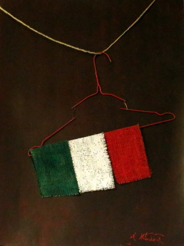 Italia in bilico Collages intitulée "Italia in bilico" par Nebuloni, Œuvre d'art originale, Collages