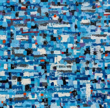 Pintura titulada "Les grandes marées" por Aude Billerot, Obra de arte original, Acrílico