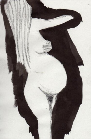 Peinture intitulée "femme en mouvement" par Aude Garin, Œuvre d'art originale