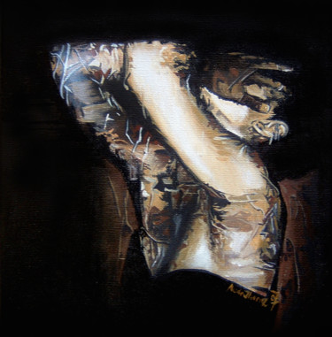 Peinture intitulée "Petit éclat de terr…" par Aude Ibanez, Œuvre d'art originale, Huile