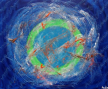 Pintura titulada "Musique à travers l…" por Aude Peris, Obra de arte original, Acrílico Montado en Bastidor de camilla de ma…