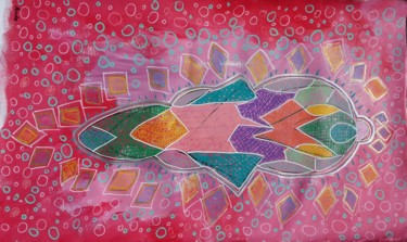 Картина под названием "Origami Duck. (Cana…" - Aude Peris, Подлинное произведение искусства, Акрил