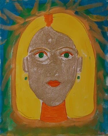 Painting titled "Aude 2022" by Aude Peris, Original Artwork, Acrylic Mounted on Wood Stretcher frame