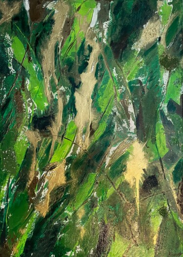 Malerei mit dem Titel "Amazónica" von Aude Vernuccio, Original-Kunstwerk, Acryl Auf Keilrahmen aus Holz montiert
