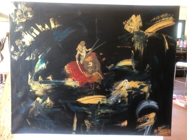 Картина под названием "TOREADOR" - Aude Matias Da Costa, Подлинное произведение искусства, Акрил Установлен на Деревянная ра…
