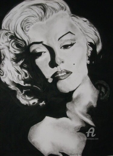 Pintura titulada "Marilyn Monroe" por Mzelle Cecca Artwork, Obra de arte original, Pastel