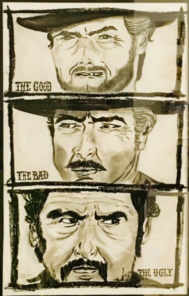 Peinture intitulée "The Good The Bad an…" par Mzelle Cecca Artwork, Œuvre d'art originale, Pastel