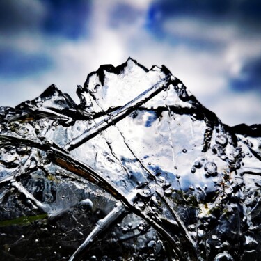 Fotografia intitolato "Montagne de glace" da Audrey Chaa, Opera d'arte originale, Fotografia non manipolata