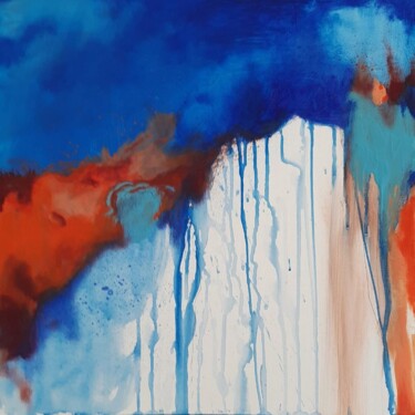 Peinture intitulée "La Cascade Vénusien…" par Audrey Denis, Œuvre d'art originale, Acrylique