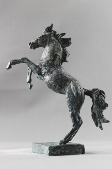 Skulptur mit dem Titel "La Cabrade" von Audrey Fléchet, Original-Kunstwerk, Bronze
