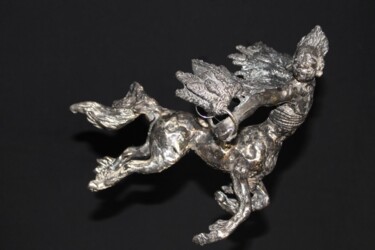 Escultura intitulada "L'ascension d'Hyléos" por Audrey Fléchet, Obras de arte originais, Bronze