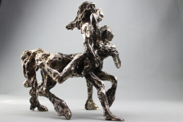 Sculpture intitulée "L'emprise de Nésaïa" par Audrey Fléchet, Œuvre d'art originale, Bronze