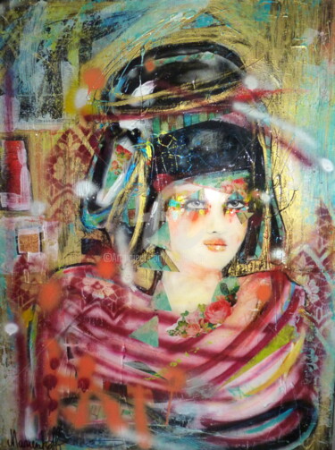 Peinture intitulée "Psychédélique" par Audrey Marienkoff, Œuvre d'art originale, Acrylique Monté sur Châssis en bois