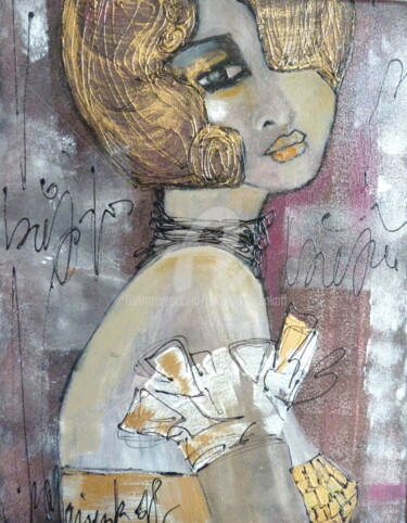 Peinture intitulée "Cabaret" par Audrey Marienkoff, Œuvre d'art originale, Acrylique