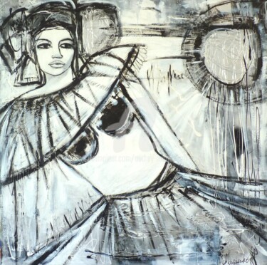 Pittura intitolato "Enigmatique" da Audrey Marienkoff, Opera d'arte originale, Acrilico Montato su Telaio per barella in leg…