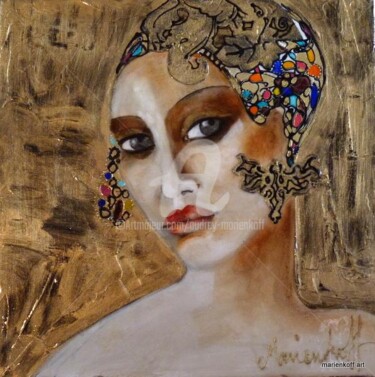 Peinture intitulée "SAMIA..." par Audrey Marienkoff, Œuvre d'art originale, Acrylique