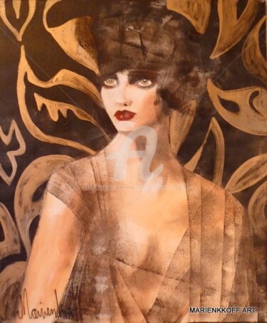 Painting titled "GLAMOUR..." by Audrey Marienkoff, Original Artwork, Oil