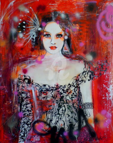 Peinture intitulée "Alana" par Audrey Marienkoff, Œuvre d'art originale, Acrylique