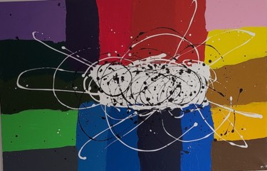 Peinture intitulée "La couleur brute" par Audrey Mahroug, Œuvre d'art originale, Acrylique
