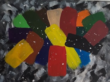 Peinture intitulée "Espoir" par Audrey Mahroug, Œuvre d'art originale, Acrylique