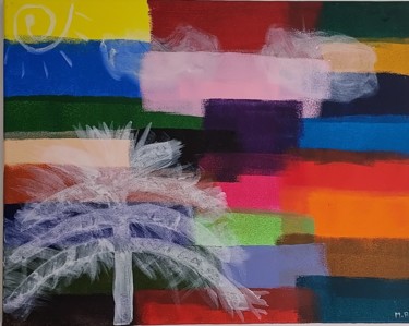 Peinture intitulée "Couleur d'un été" par Audrey Mahroug, Œuvre d'art originale, Acrylique