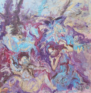 Tancred and Erminia Pintura titulada "Tancred and Erminia" por Audrey Néron, Obra de arte original, Acrílico Montado en Bastidor standard
