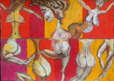 Dessin intitulée "danseuse" par Audrey Ressejac-Duparc, Œuvre d'art originale, Pastel